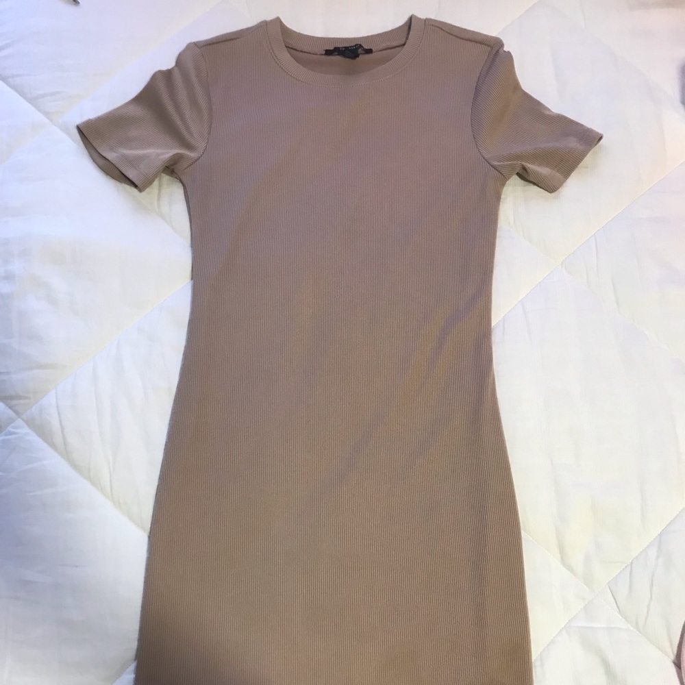nude bodycon dress